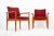 Mid-Century Modern Danish Modern Red Diplomat Chairs by Finn Juhl for France & Daverkosen For Sale - Image 3 of 12