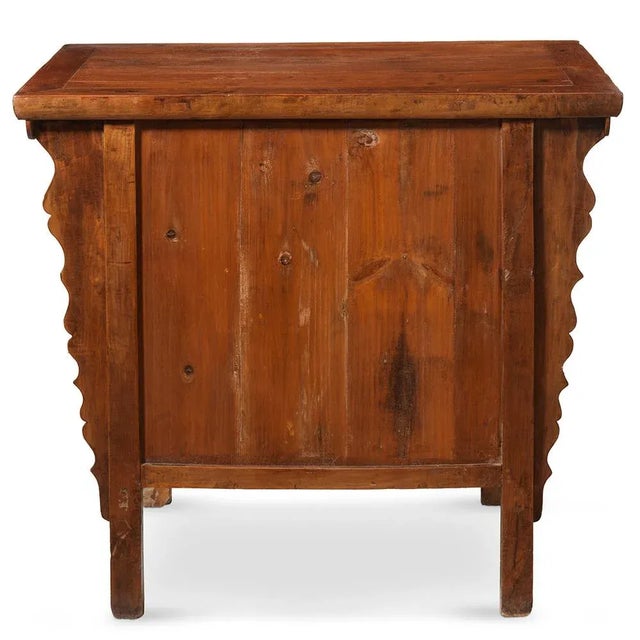 Elm Cabinet with Fluted Spandrels For Sale - Image 3 of 10