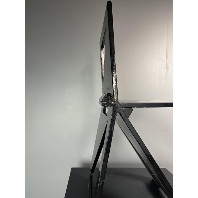 Postmodern Dutch Foldable Side Chair from Eindhoven Design Academy, 1980s For Sale - Image 10 of 18