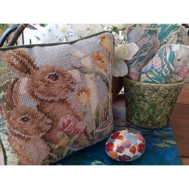 White Abstract Modern Painted Ceramic Egg For Sale - Image 8 of 8