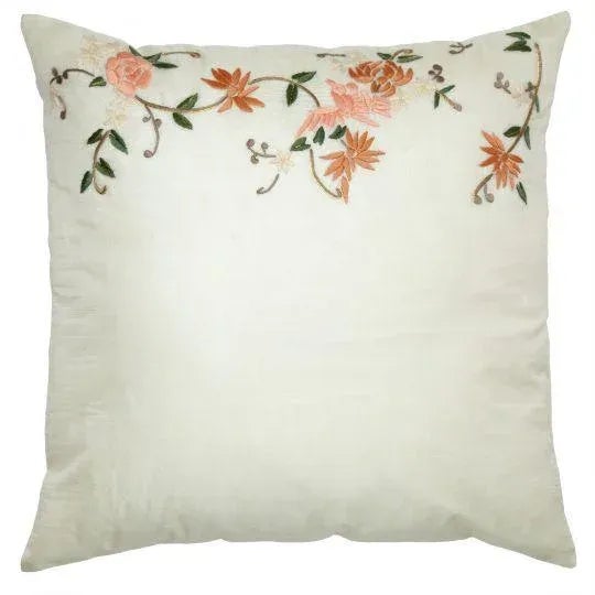 Ivory Pearle Ivory Pillow Case, 20" x 20" For Sale - Image 8 of 9