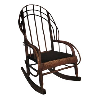 19Thc Bent Wood / Twig Child's Rocking Chair For Sale