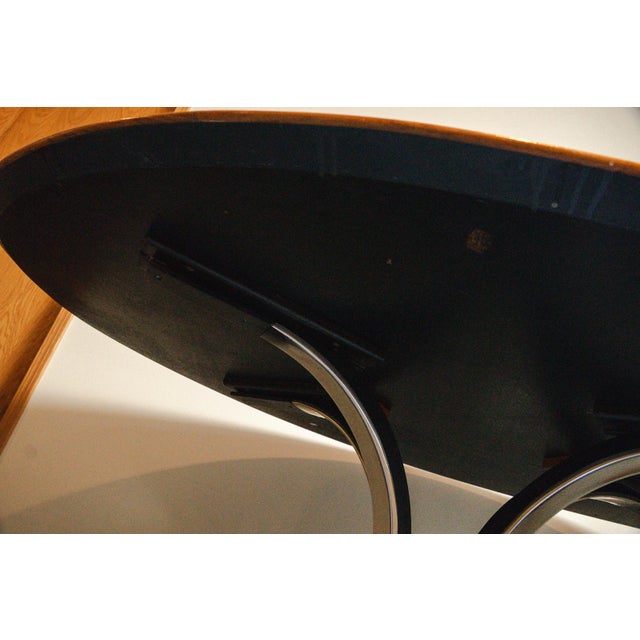 1950s Attributed to Osvaldo Borsani for Stow Davis Sunburst Oval Dining Table For Sale - Image 17 of 18