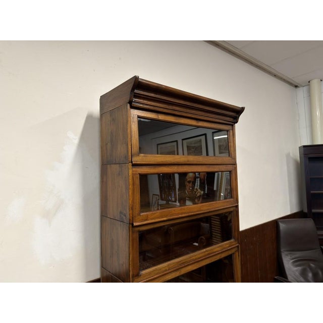 English Bookcase from Globe Wernicke For Sale - Image 6 of 11
