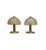 Brass and Relief Glass Mushroom Table Lamps from Peill & Putzler, 1970s, Set of 2 For Sale - Image 6 of 12