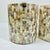 1980s 1980s Vintage Boho Chic Coastal Capiz Shell Mosaic Chips on Arched Glass Wall Sconces - A Pair For Sale - Image 5 of 14