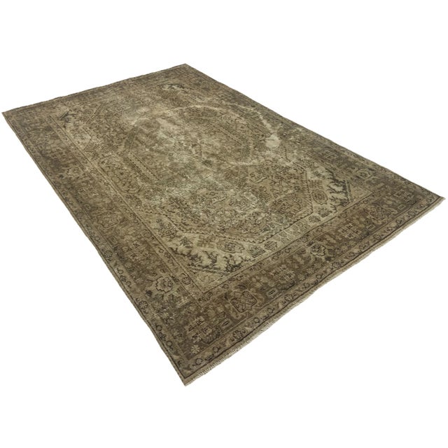 Vintage Middle Eastern Hand-Knotted Rug For Sale - Image 3 of 6