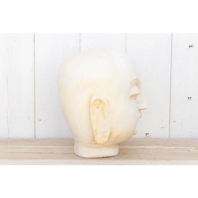 Large Marble Meditative Buddha Statue For Sale In Los Angeles - Image 6 of 9