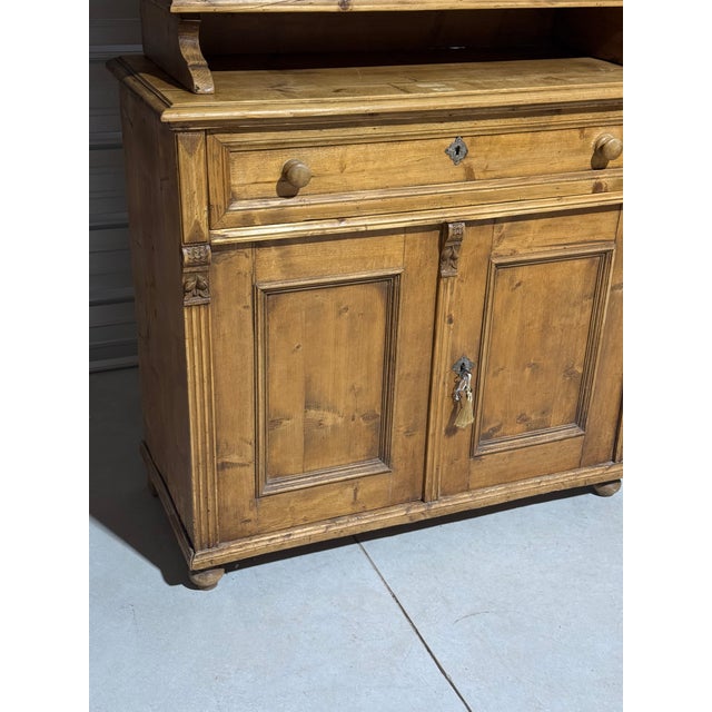 Antique Pine Kitchen Dresser From England For Sale - Image 6 of 18