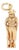 Vintage 14k Gold Figural u.s. Army Soldier Charm for a Bracelet For Sale