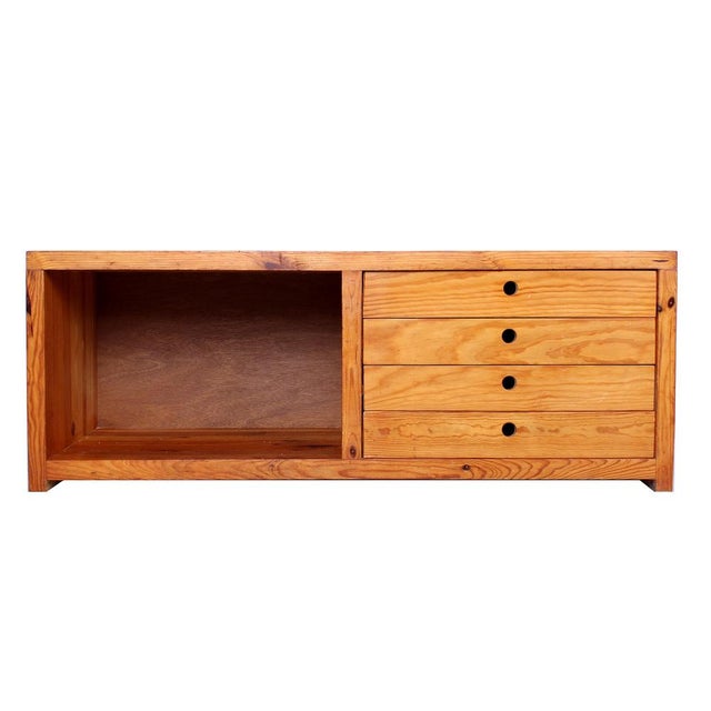 Small Sideboard in Pinewood by Ate Van Apeldoorn for Houtwerk Hattem, 1960s For Sale - Image 17 of 17