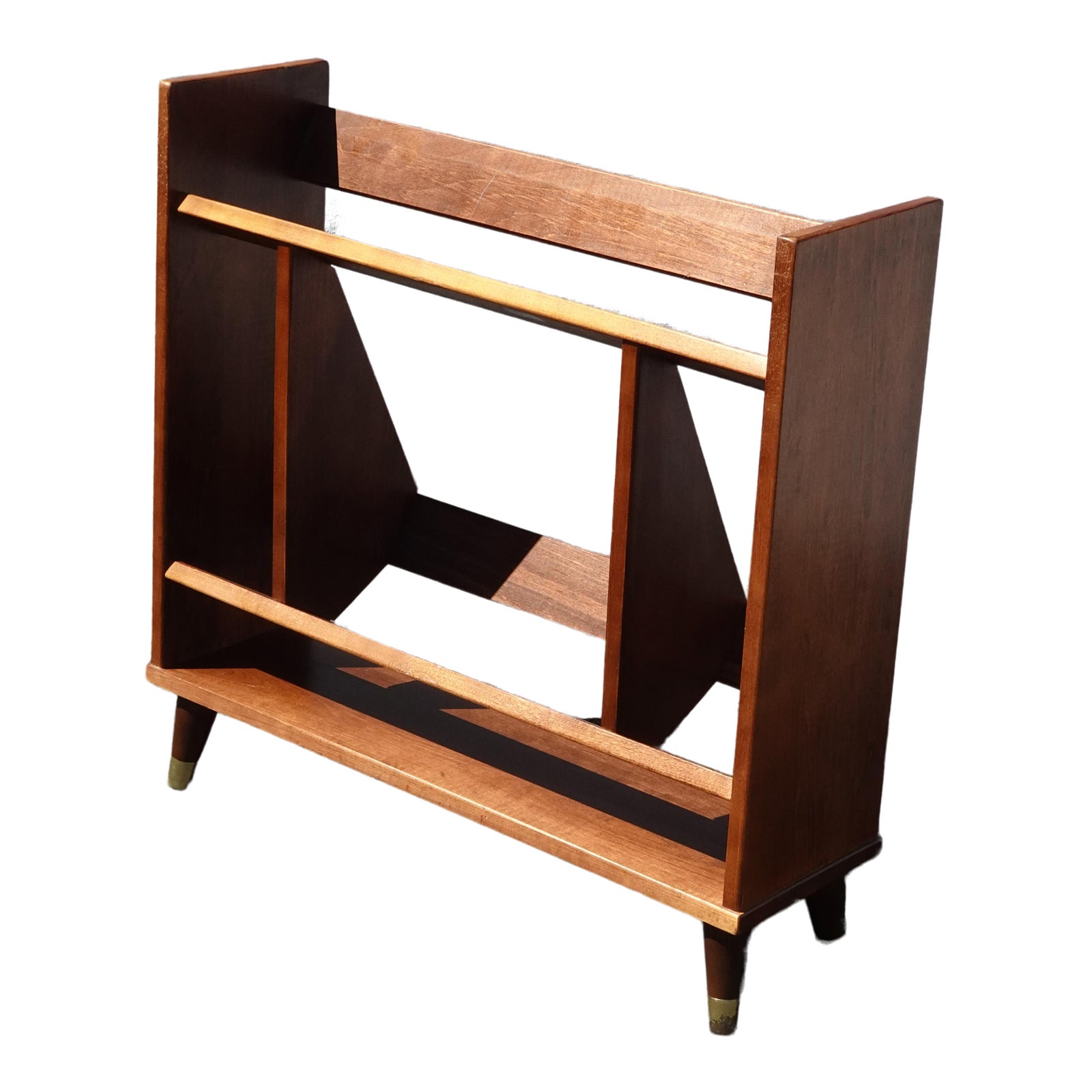 Vintage Mid Century Danish Modern Bookcase w Peg Legs Chairish