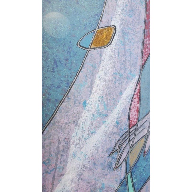 Yamin Young, Serigraph Signed & Numbered "Sirens Song" 93/275 Framed 1980s For Sale - Image 4 of 13