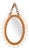 Small Oval Mirror with Chain in Rattan and Bamboo by Franco Albini, Italy, 1960s For Sale