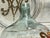 Transparent Hand Painted Antique Demi John Bottle From Normandy, France, ‘Pinot Noir’, Original Crate For Sale - Image 8 of 12
