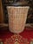 This is a Beautiful! Antique Tall Splint Oak Woven Cane Gathering Basket in Nice Antique Condition with Wear Normal for...