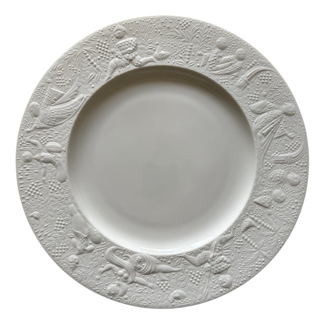 Magic Flute Service Plates by Björn Wiinblad for Rosenthal, 1970s, Set of 4 For Sale