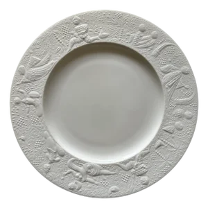 Magic Flute Service Plates by Björn Wiinblad for Rosenthal, 1970s, Set of 4