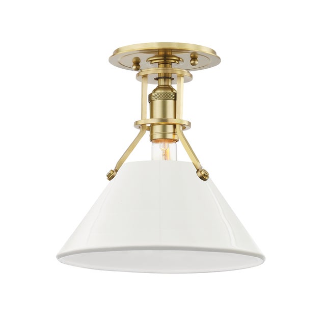 Designed by Mark D. Sikes for Hudson Valley Lighting The Classics, Elevated Industrial Collection Material: Steel 9.5 W x...