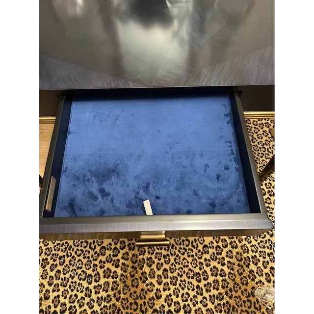 Kallista Blue Writing Desk by Currey & Company For Sale - Image 10 of 10