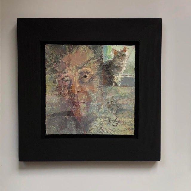 In "The Watchers," a fragmented portrait emerges, revealing a contemplative figure whose gaze invites introspection. The...