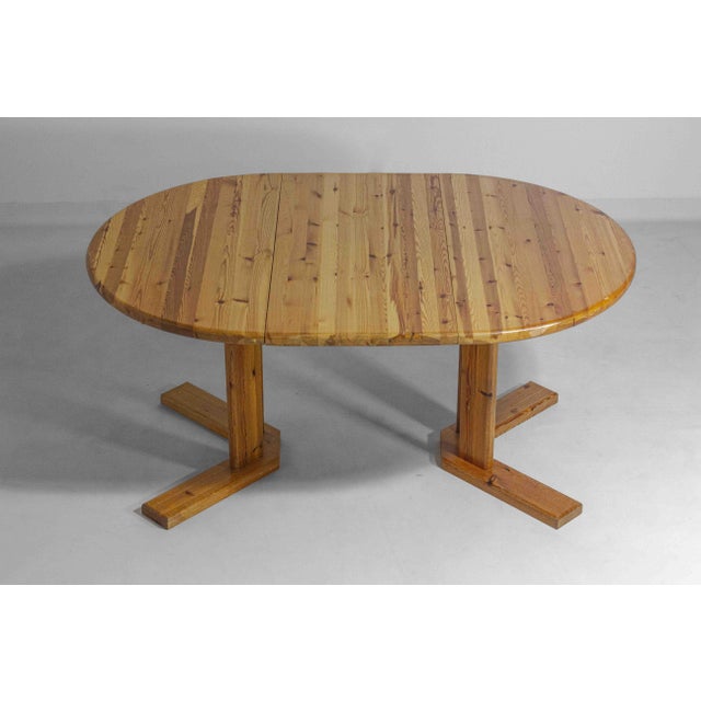 Extendable Pine Dining Table attributed to Rainer Daumiller, 1970s For Sale - Image 6 of 10