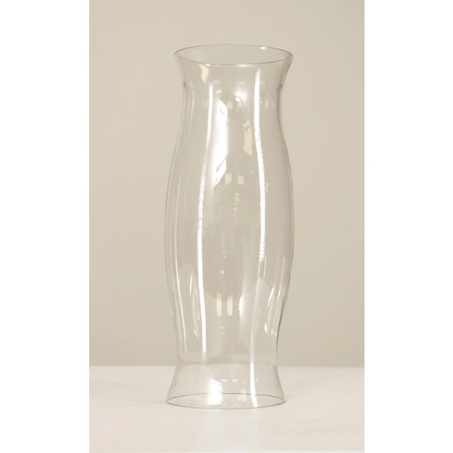 Federal Style Vintage Pair Of Eagle Etched Glass Hurricane Shades For Sale - Image 10 of 12