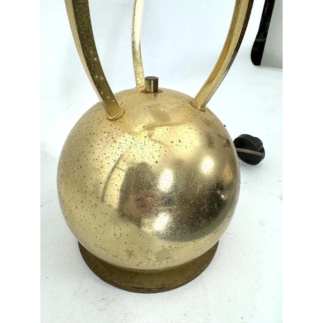 Italian Brass 3-Arm Floor Lamp by Tommaso Barbi, 1970s For Sale - Image 9 of 12