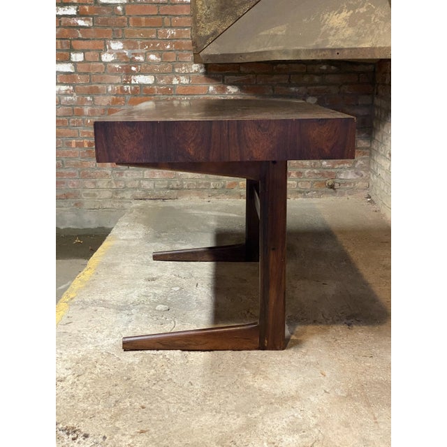 Georg Petersens Danish Modern Rosewood Cantilever Executive Desk by Georg Petersens For Sale - Image 4 of 12