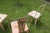 Metal Art Nouveau Bistro Garden Chairs from Tolix, Set of 3 For Sale - Image 7 of 11