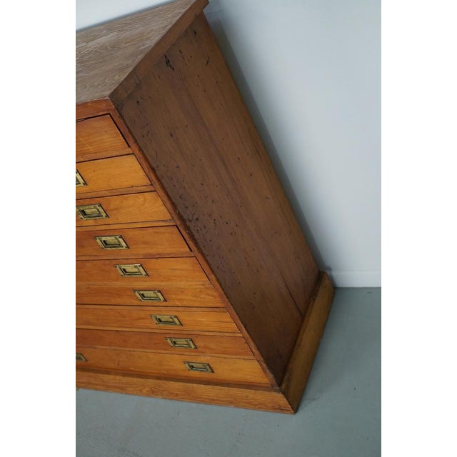 Early 20th Century English Pitch Pine Apothecary Cabinet, 1930s For Sale - Image 14 of 15