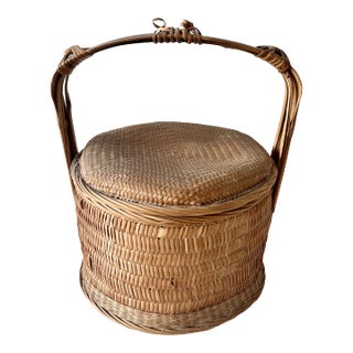 Early 20th Century Chinese Wedding Basket For Sale