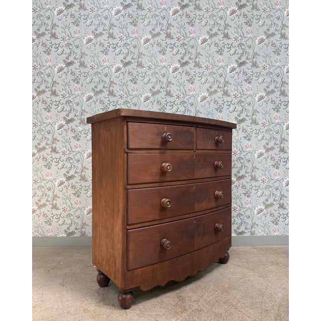 Large Antique English Chest of Drawers, 1890s For Sale - Image 4 of 16