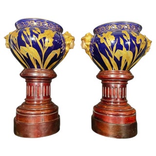 Art Nouveau Planters, 20th Century, Set of 2 For Sale