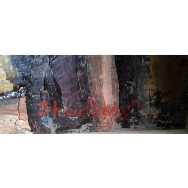 1960s Still Life by Harry Shoulberg (American 1903-1998) Original Oil Painting For Sale - Image 5 of 5