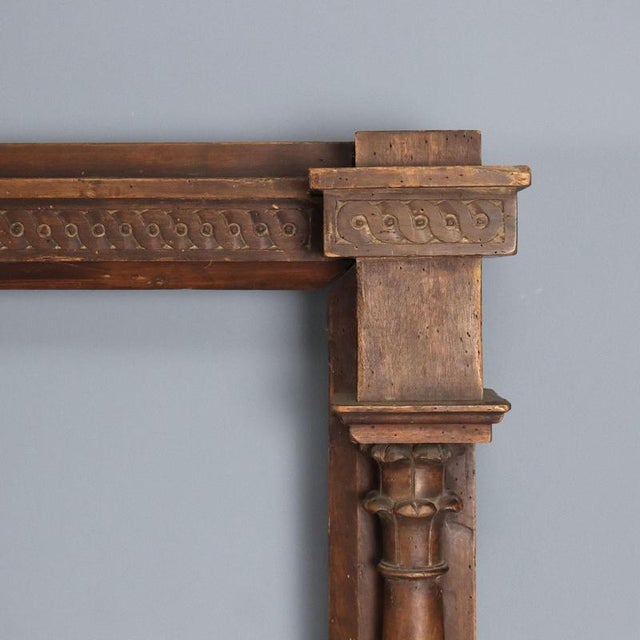 Large Walnut Mirror Frame For Sale - Image 4 of 12