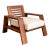 Vintage Ralph Lauren “Modern Desert” Wood Club Chair For Sale