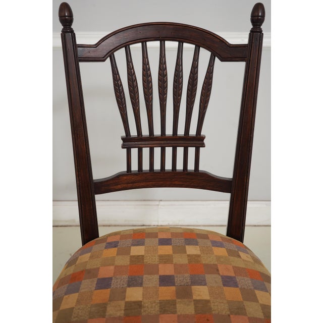 Set of 6 Country French Style Wheat Back Dining Chairs For Sale - Image 14 of 18