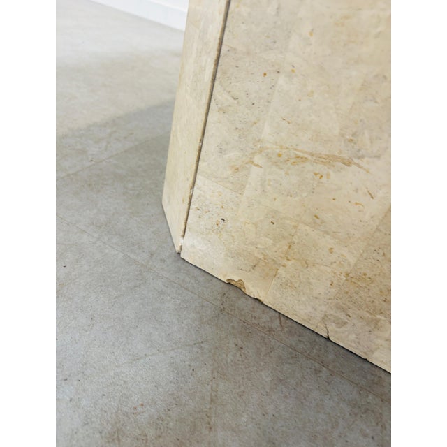 Stone Dining Table in Travertine For Sale - Image 7 of 9