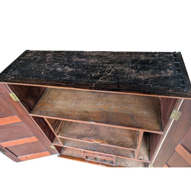 Early 20th-Century Desktop Specimen & Document Cabinet With Working Key For Sale - Image 10 of 18