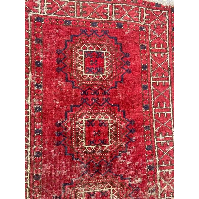 Blue Antique Turkmen Rug, 1890s For Sale - Image 8 of 14