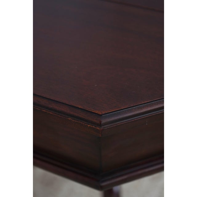Wood Henkel Harris Mahogany Octagonal Occasional Table For Sale - Image 7 of 18