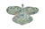 Antique clover or leaf shaped divided relish condiment serving dish / compote featuring a central handle. Manufacturer:...