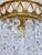 1960s Italian Brass Rim Upside Down Layered Chandelier For Sale In New York - Image 6 of 9