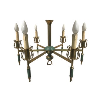 Art Deco Chandelier, 1950s For Sale