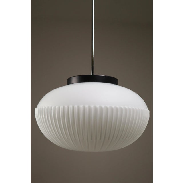 Large Mid-Century Opaline Glass Pendant, 1960s For Sale - Image 10 of 10