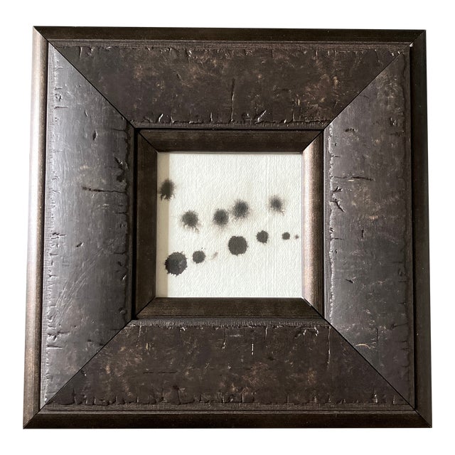 Contemporary Original Abstract Black Ink Painting For Sale