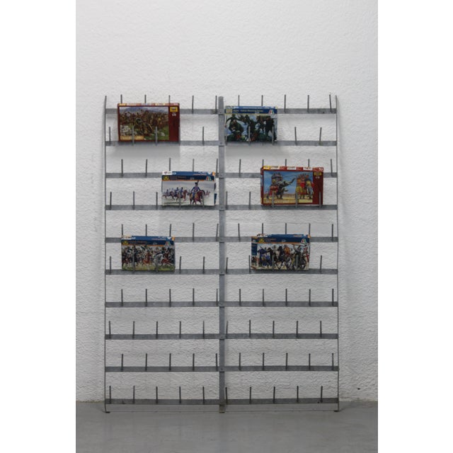 Large Metal Storage Rack, 1950s For Sale - Image 11 of 18