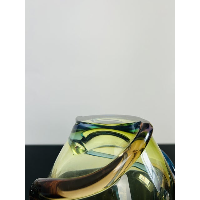 1960s Vintage Romana Free-Blown Art Glass Vase by Hana Machovská for Mstišov, Czechoslovakia, 1960 For Sale - Image 5 of 6