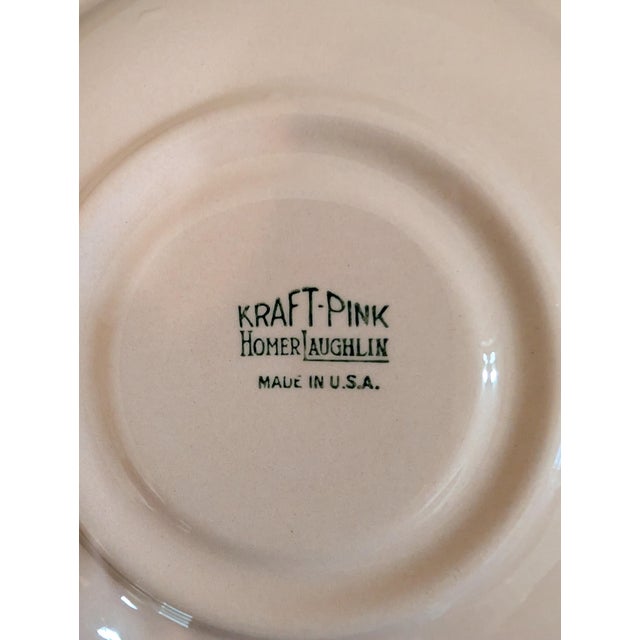 1941 Homer Laughlin Kraft Pink 56-Piece Dinnerware Set For Sale - Image 15 of 15